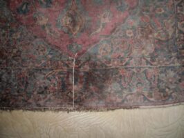 Ghom Seide Brandschaden – Teppich Reparatur Beispiel 2